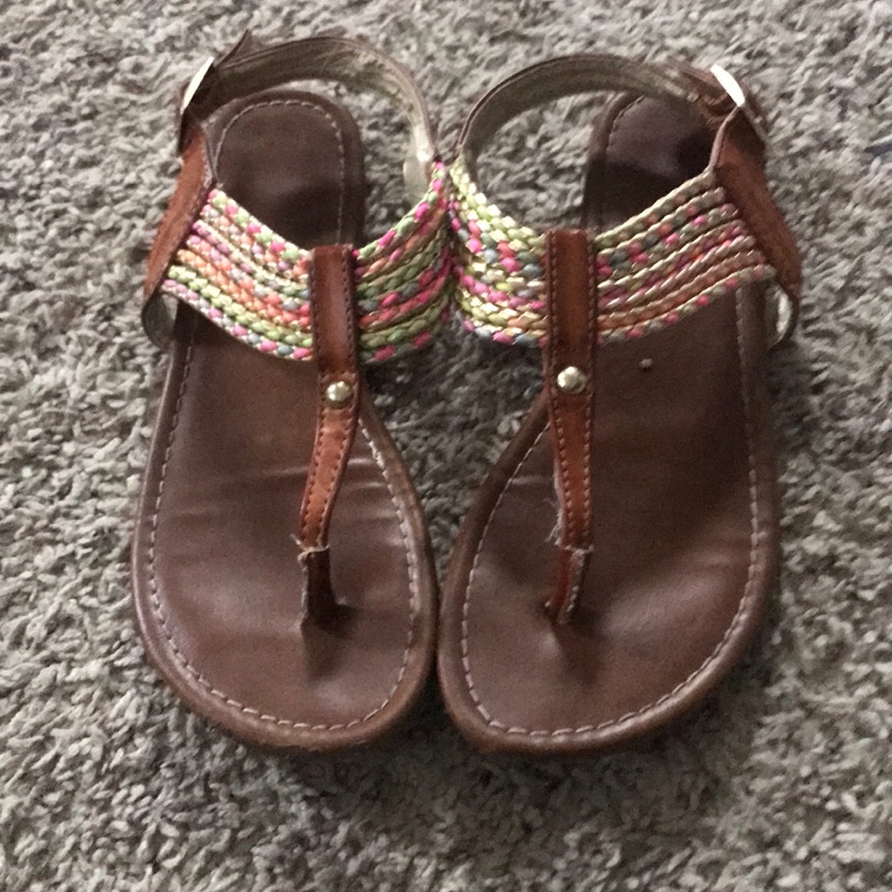 Rainbow kids sandals